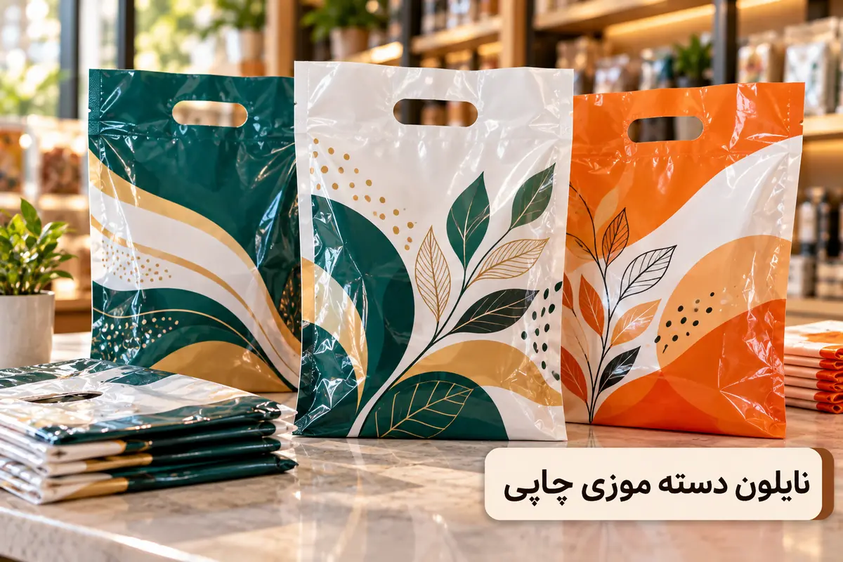 نایلون دسته موزی چاپی