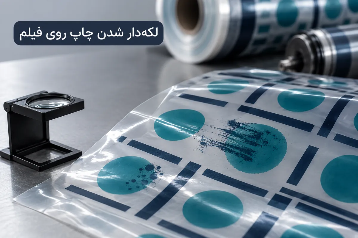 پخش شدن چاپ روی فیلم پلاستیکی
