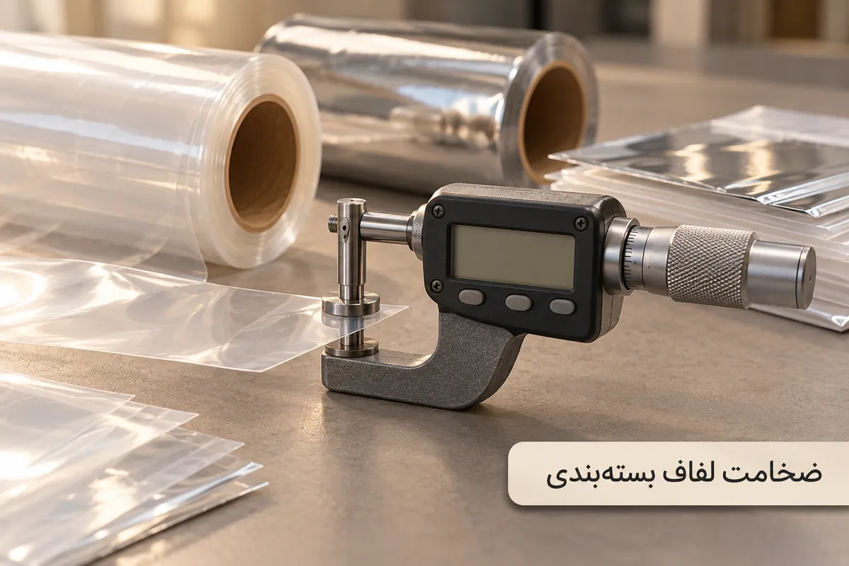 ضخامت لفاف بسته بندی