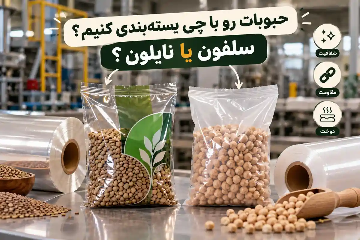 سلفون یا نایلون برای بسته‌بندی حبوبات
