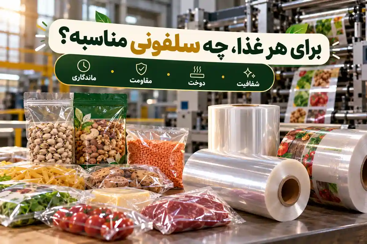 سلفون مناسب بسته‌بندی مواد غذایی