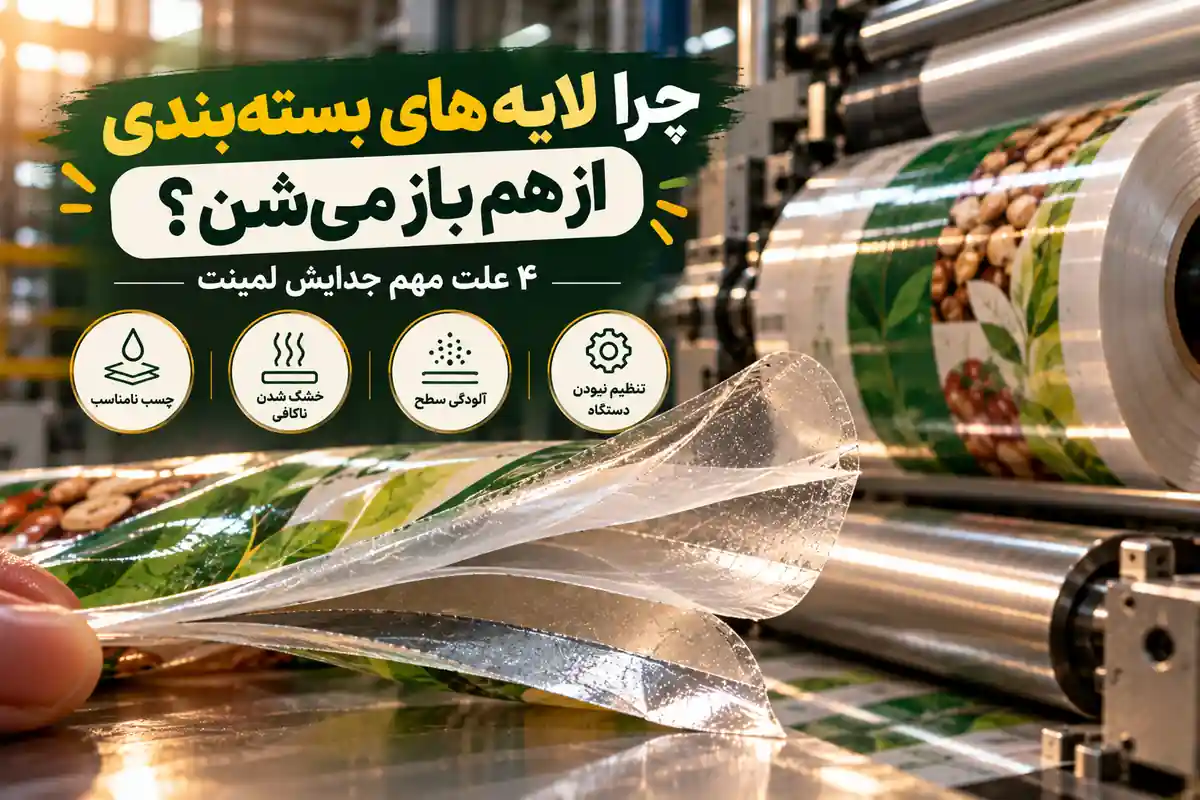 علت جدا شدن لایههای لمینت بستهبندی