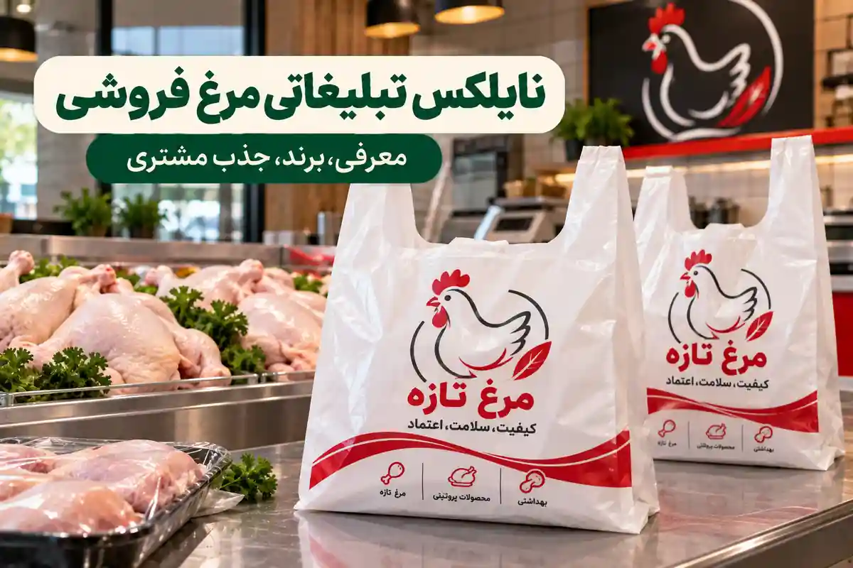 نایلکس تبلیغاتی مرغ فروشی