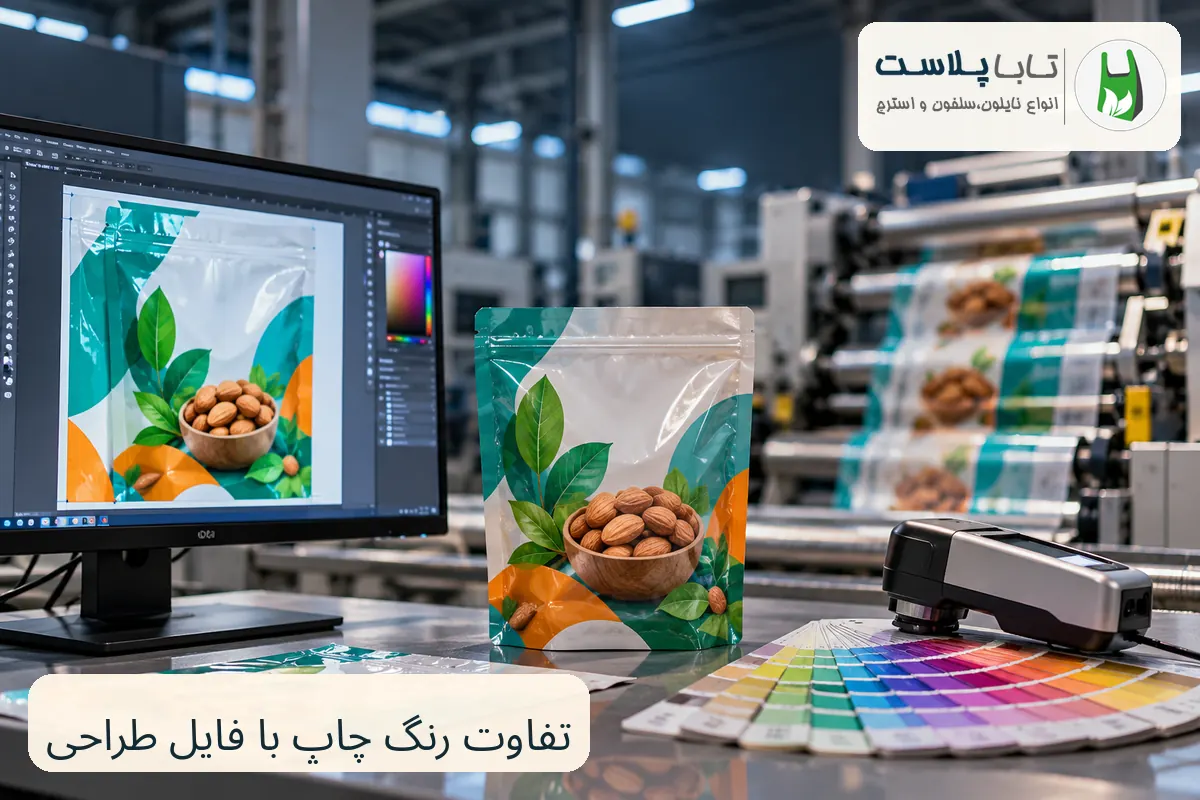 تفاوت رنگ چاپ با فایل طراحی