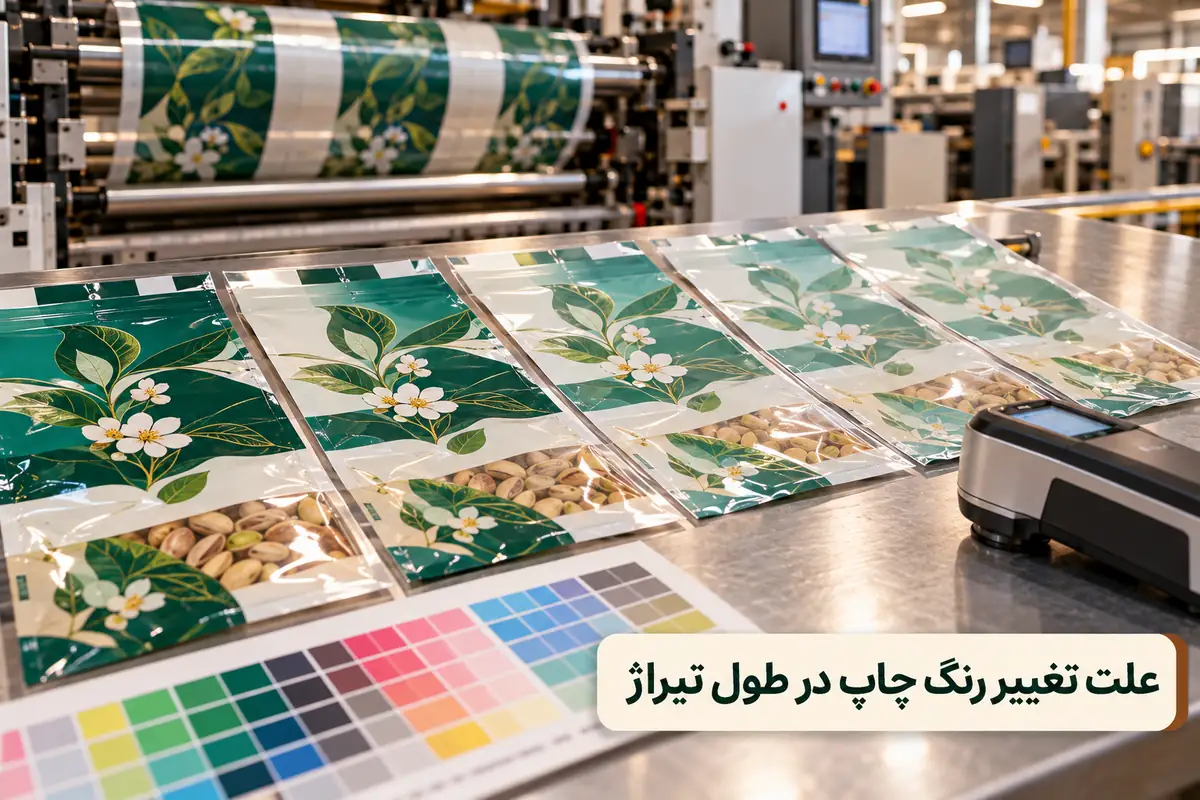 علت تغییر رنگ چاپ در طول تیراژ